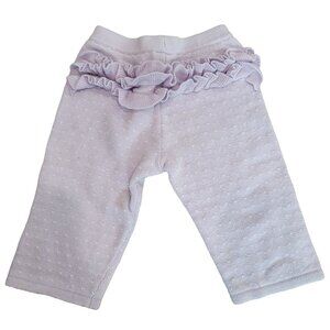 Janie and Jack heavy knit ribbed ruffle pants size 12m-18m